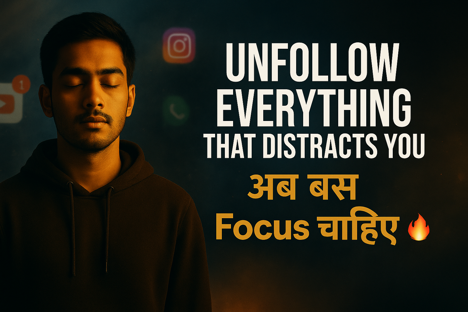 Unfollow Everything That Distracts You